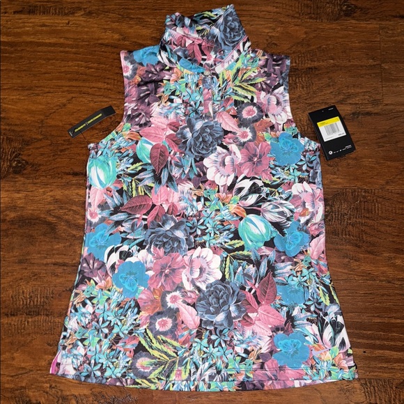 Nike Dri-FIT Floral Button-Up Shirt - Picture 1 of 5